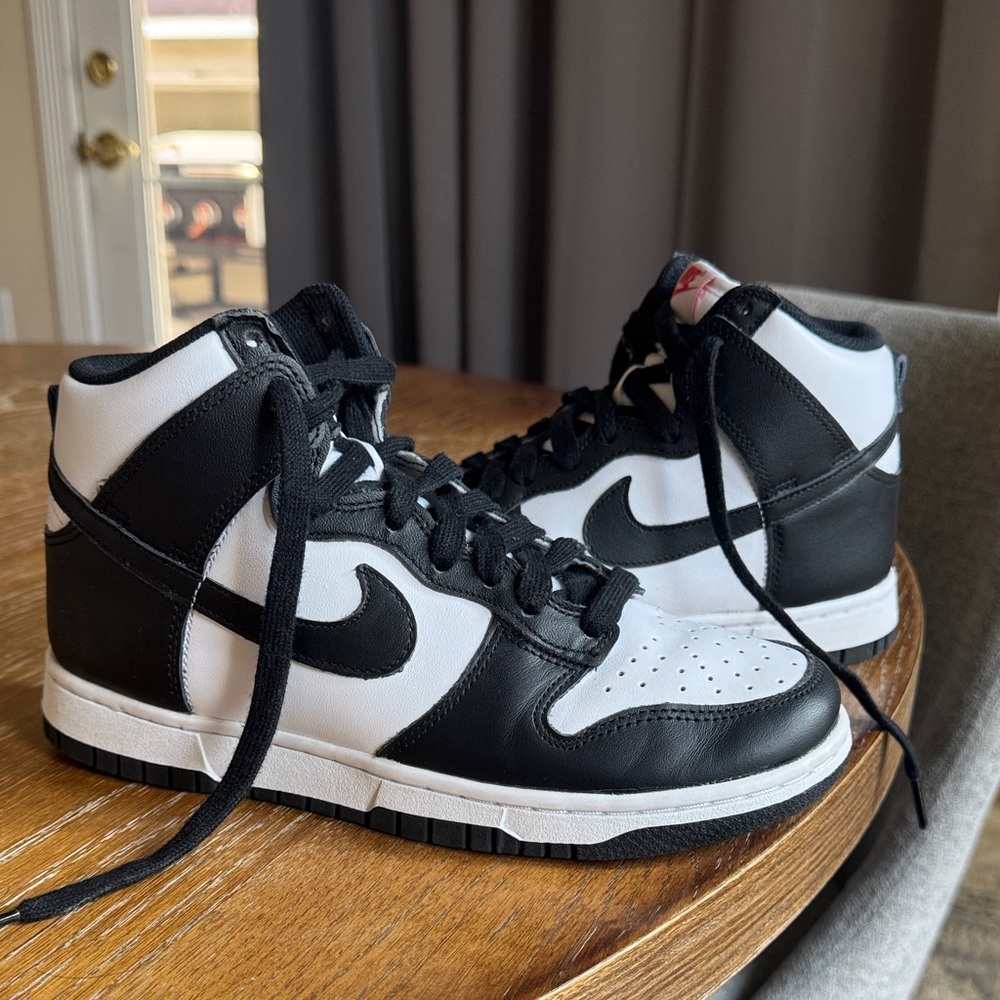 Nike Women’s Black and White High-Top Sneakers